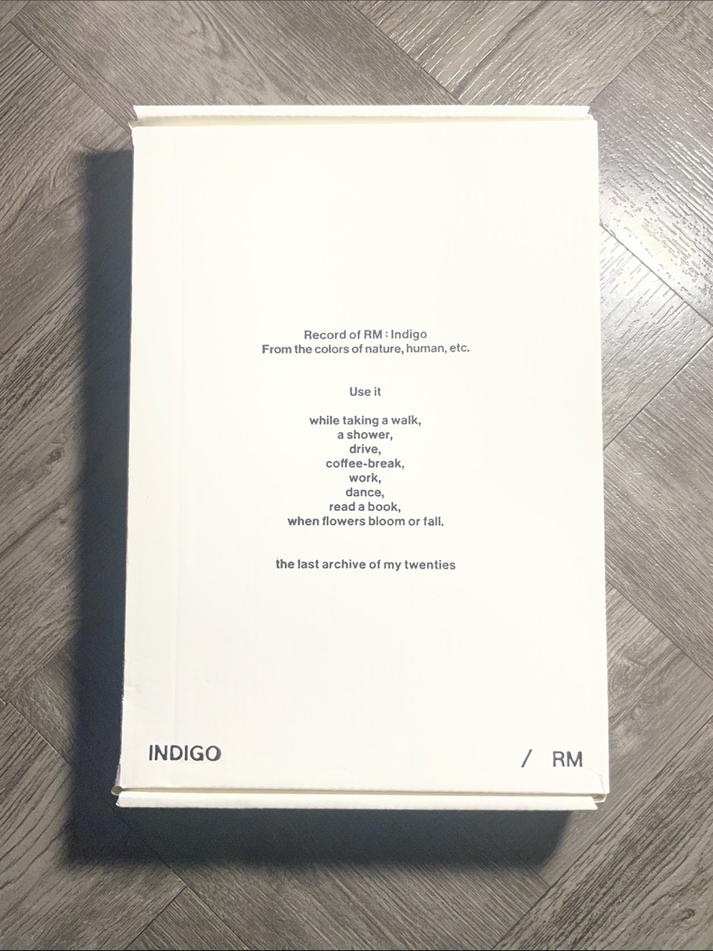 BTS RM Indigo Album